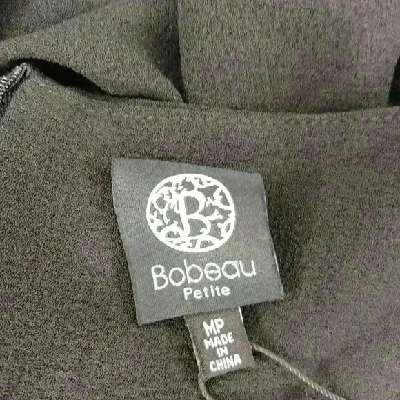 BOBEAU Solid Dolman Sleeve Faux Wrap Dress Size MP - Picture 12 of 15